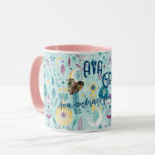 Boho chic moons and lanterns in turquoise and gold マグカップ (正面左)