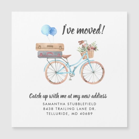 Boho Chic Moving Addressのお知らせを移動 (正面)