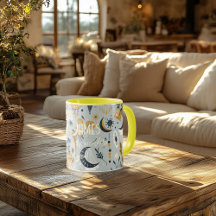 Boho Chic Sealical Mug -パーソナライズされた名写真
