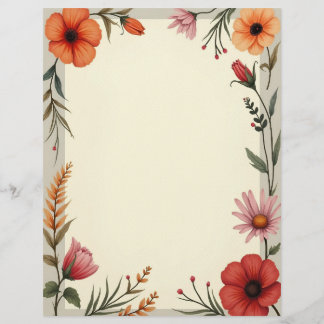 Boho Chic Stationery Paper レターヘッド
