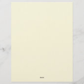 Boho Chic Stationery Paper レターヘッド (裏面)