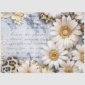 Boho Chic Sunflower Flowers Decoupage 薄葉紙 (正面)