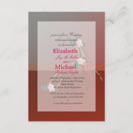 Boho Chic Teepee / Tipiのリハ結婚ーサルディナー 招待状