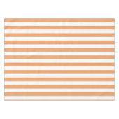 Boho Chic Vibrant Orange Stripes Spring & Summer テーブルクロス (正面(横))