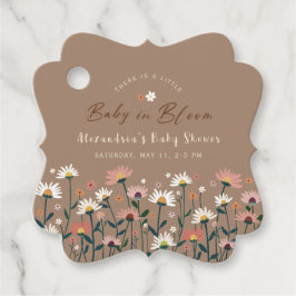 Boho Chic Wildflower Baby in Bloom Shower フェイバータグ