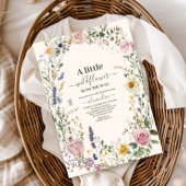 Boho Chic Wildflower  Baby Shower 招待状