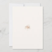 Boho Chic Wildflower Minimalist Garden Wedding 招待状 (裏面)