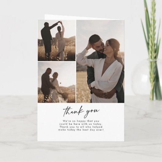 Boho Chic Wildflower We Do Folded Wedding プログラム (裏面)