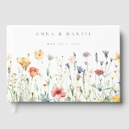 Boho Chic Wildflower Wedding ゲストブック