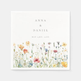 Boho Chic Wildflower Wedding スタンダードカクテルナプキン