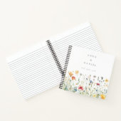 Boho Chic Wildflower Wedding Guest Book ノートブック (内部)