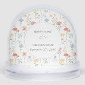 Boho Chic Wildflowers Modern Floral Wedding Photo (正面)