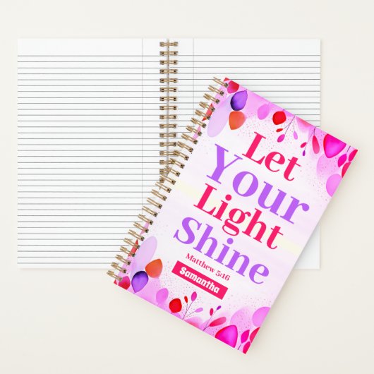 Boho Christian Girl Journal ノートブック (内側)