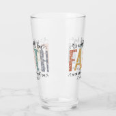 Boho Christian Walk by Faith Bible Verse Floral タンブラーグラス (左)