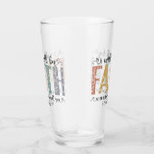 Boho Christian Walk by Faith Bible Verse Floral タンブラーグラス (右)