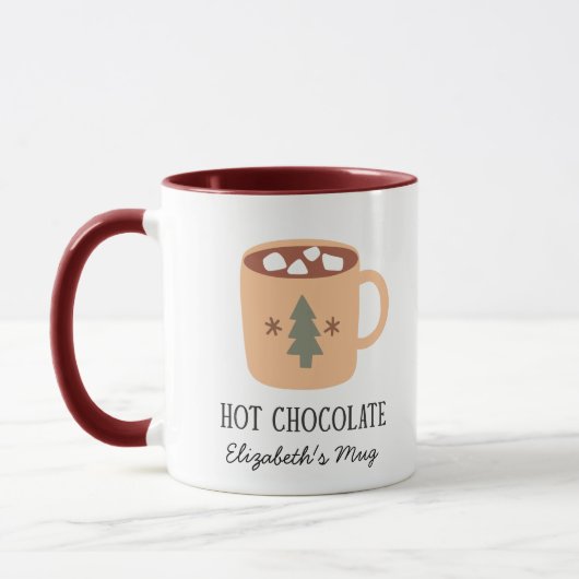 Boho Christmas Mug Hot Chocolate Mug マグカップ (左)