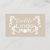 Boho Cielitoメキシコ産ベビーシャワーオムツ エンクロージャーカード (裏面)