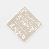 Boho Cielito Lindoメキシコの赤ちゃんシャワー スタンダードランチョンナプキン (角)