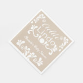 Boho Cielito Lindoメキシコの赤ちゃんシャワー スタンダードランチョンナプキン (角)