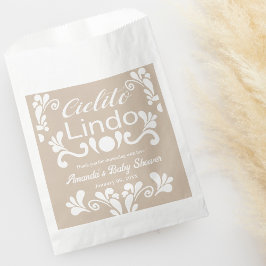 Boho Cielito Lindoメキシコの赤ちゃんシャワー フェイバーバッグ