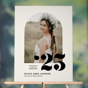 Boho Class of 2025 Arch写真卒業 アクリルサイン