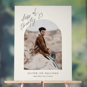 Boho Class of 2025 Arch写真卒業 アクリルサイン