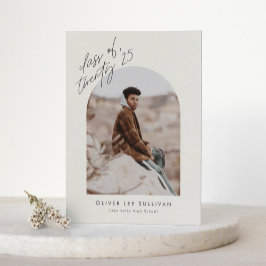 Boho Class of 2025 Arch写真卒業 招待状