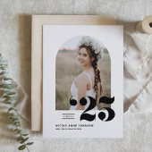 Boho Class of 2025 Arch写真卒業 招待状