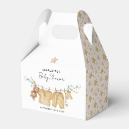 Boho Clotheslineベビーシャワーお願いボックス フェイバーボックス