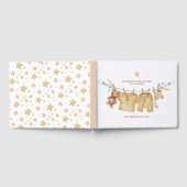 Boho Clotheslineベビーシャワーゲストブック ゲストブック (全面)