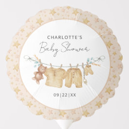 Boho Clotheslineベビーシャワーバルーン バルーン