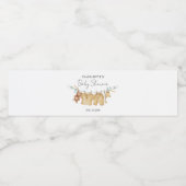 Boho Clotheslineベビーシャワー水ラベル ペットボトルラベル (シングルラベル)