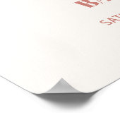 Boho Clothesline女の子ベビーシャワー歓迎サイン ポスター (角)