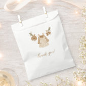 Boho Clothesline女の子ベビーシャワー フェイバーバッグ (クリップ留めされた状態)