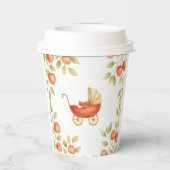 Boho Clothesline Apple Locally Grown Baby Shower 紙コップ (裏面)
