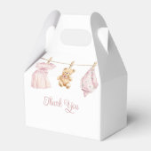 Boho Clothesline Dusty Rose Girl Baby Shower フェイバーボックス (裏面サイド)