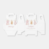 Boho Clothesline Dusty Rose Girl Baby Shower フェイバーボックス (折り畳みなし)