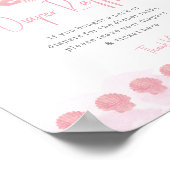 Boho Coastal Diaper Raffle Baby Shower Poster ポスター (角)