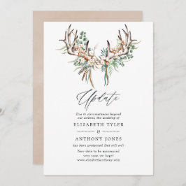 Boho CottonとEucalyptus Bohoの結婚アップデート 招待状