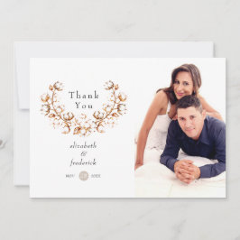 Boho Cotton結婚の写真 サンキューカード