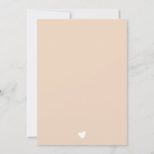 Boho Cream Pastel Official Adoption Day Party 招待状 (裏面)