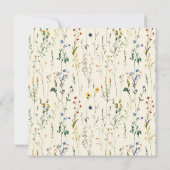 Boho Cream Wildflower RSVPカード(David & Jamie) (裏面)
