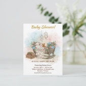 Boho Crib Dream Catcher Baby Shower Invitation ポストカード (スタンド正面)