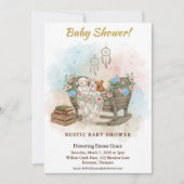 Boho Crib Dream Catcher Baby Shower Invitation 招待状 (正面)
