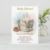 Boho Crib Dream Catcher Baby Shower Invitation 招待状 (スタンド正面)