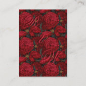 Boho Custom Carnation Fantasy Beach Wedding エンクロージャーカード (裏面)