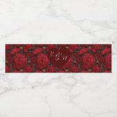 Boho Custom Carnation Floral Summer Wedding ペットボトルラベル (シングルラベル)