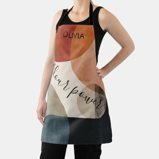 Boho Custom Name エプロン (インサイチュ)