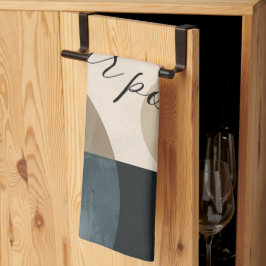 Boho Custom Name キッチンタオル