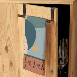 Boho Custom Name キッチンタオル